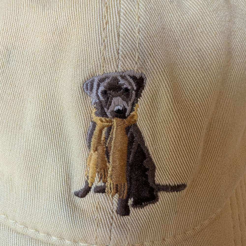 Daniel Cremieux Mustard Cap with Dog Embroidery - Picture 4 of 15